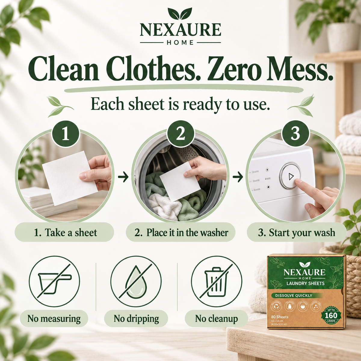 Laundry Detergent Sheets